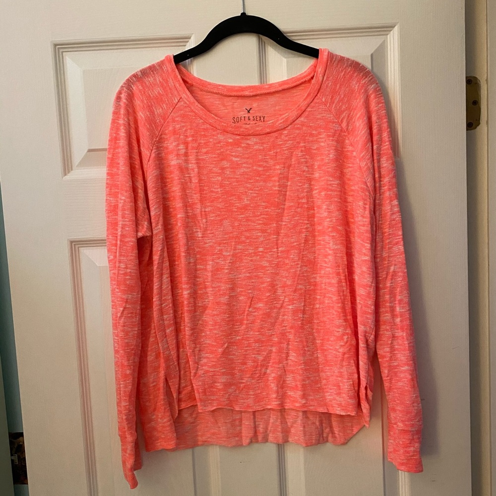 American Eagle Soft & Sexy Plush Long Sleeve Top